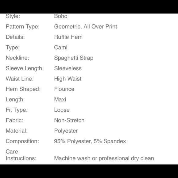 Boho Geo Abstract Print Cami Maxi Dress GREEN - Picture 11 of 11